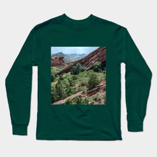 Red rocks park in Colorado USA Long Sleeve T-Shirt